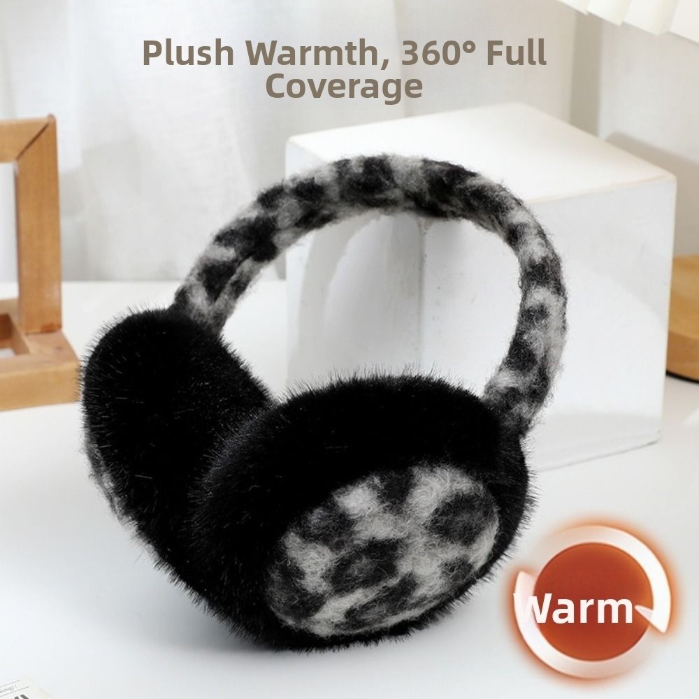 Earmuffs Foldable - ที่ปิดหูแบบพับได้แฟชั่น ผ้าพลัฌหนานุ่มน่ารัก ป้องกันลม กันหนาว กันความเย็น สำหรับกิจกรรมกลางแจ้ง