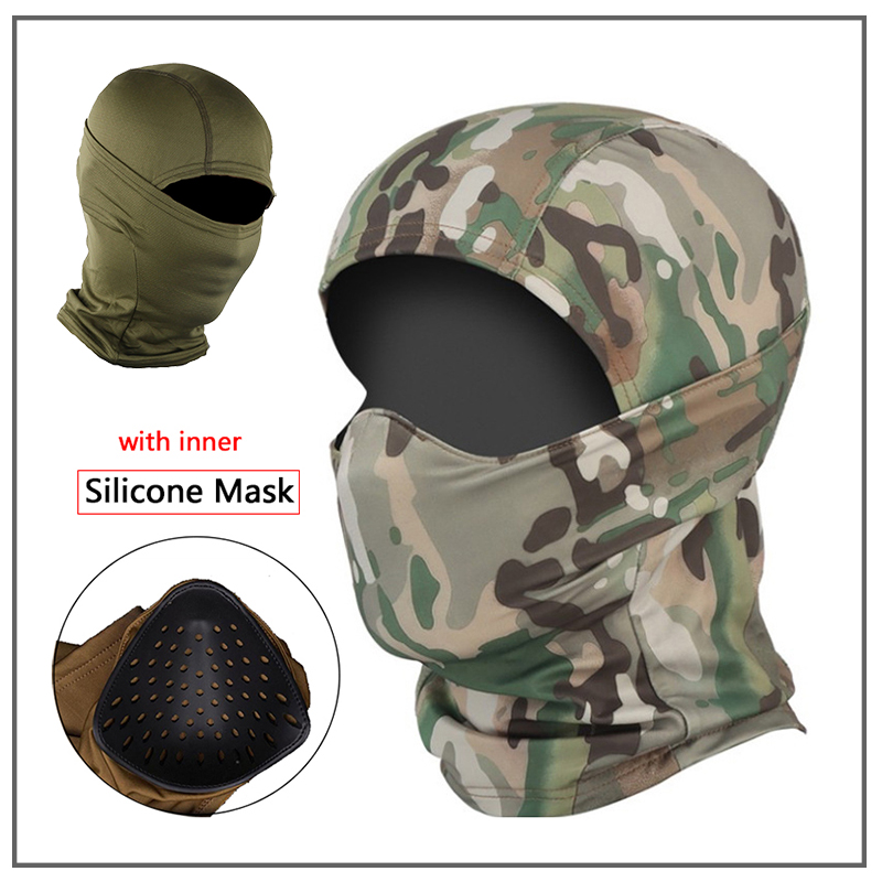 Balaclava Ski Mask - หน้ากากบาลาคลาวาแบบเต็มหน้า สำหรับแอร์ซอฟท์ ยุทธวิธี เพ้นท์บอล ปั่นจักรยาน เดินป่า