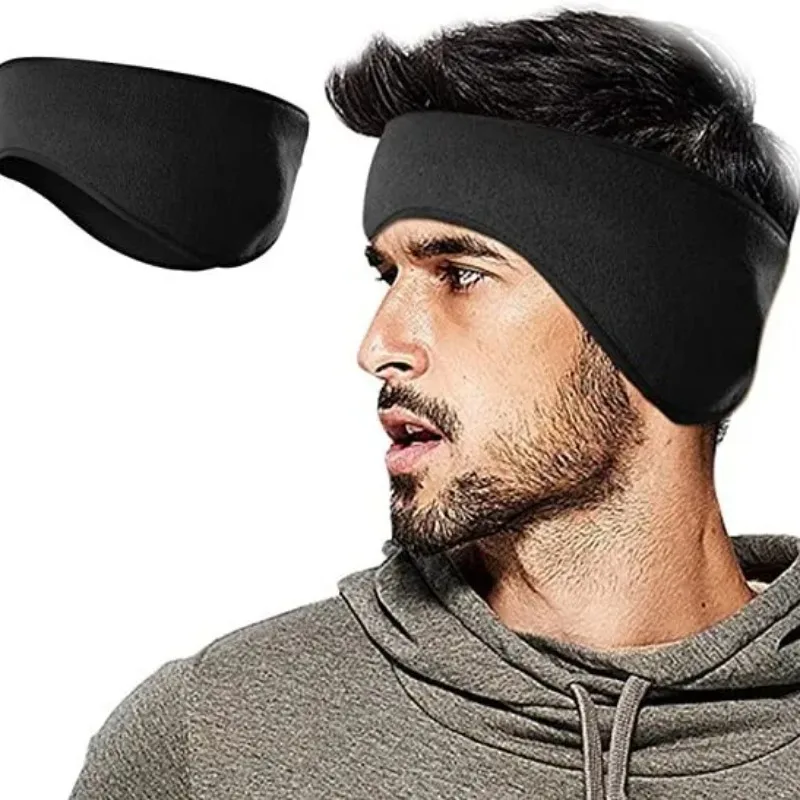 Winter Headband Fleece - ที่ปิดหูกันหนาวแบบมีสไตล์ 1 ชิ้น ที่ปิดหูแบบพกพา ทำจากผ้าขนแกะโพลาร์ สำหรับกีฬากลางแจ้ง