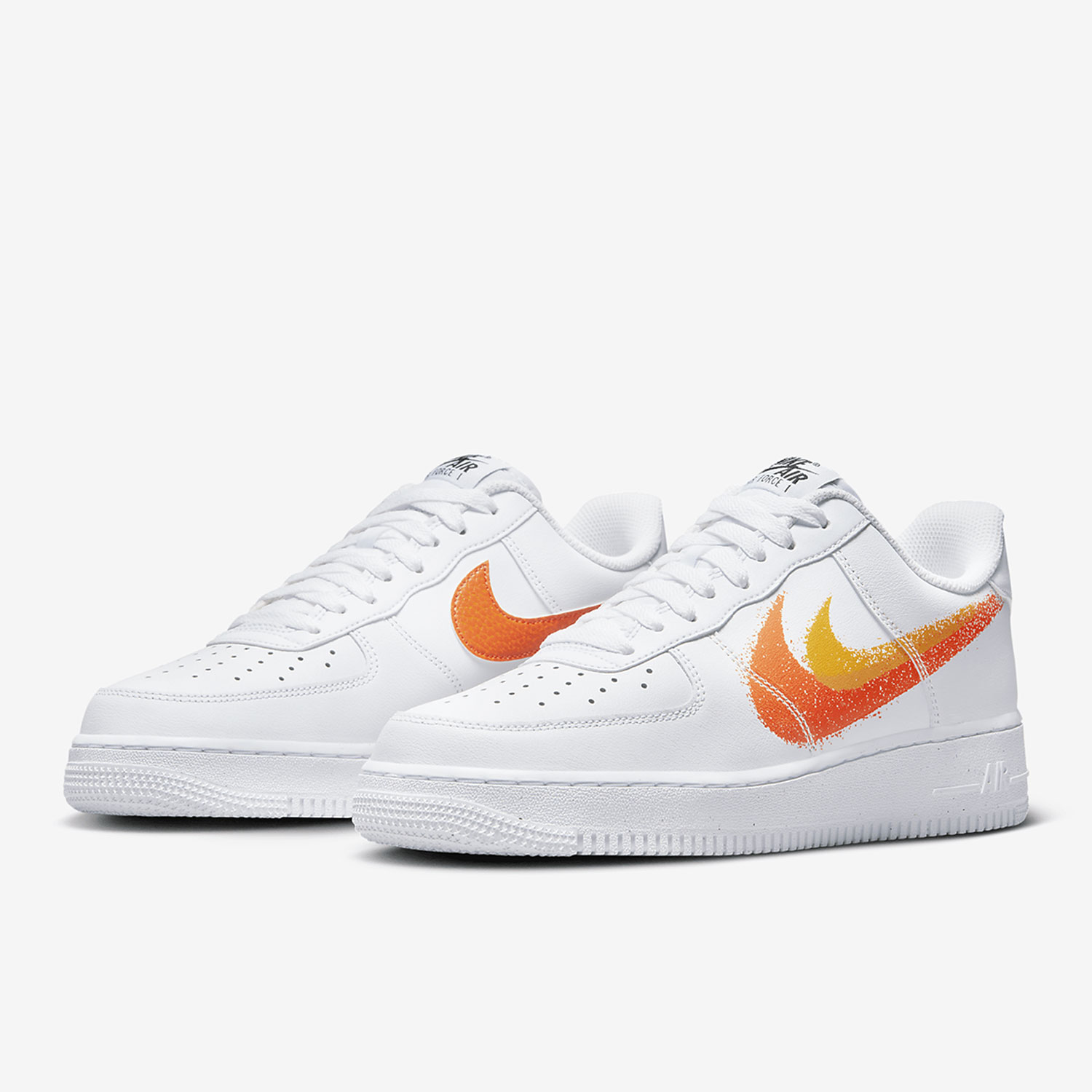 Nike Shoes Air Force 1 - ไนกี้ของแท้ AIR FORCE 1 '07 รองเท้ากีฬาและสันทนาการสำหรับผู้ชายและผู้หญิงแบบตะขอคู่