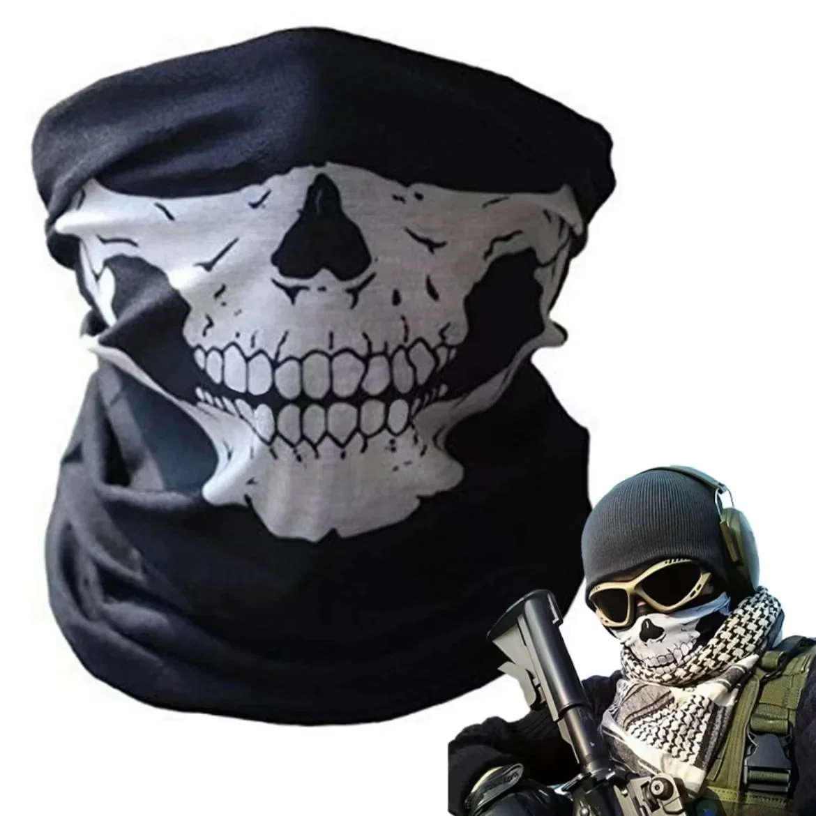 หน้ากากบาลาคลาวาลายหัวกะโหลกสำ - Balaclava Ski Mask บทวิจารณ์และราคา
