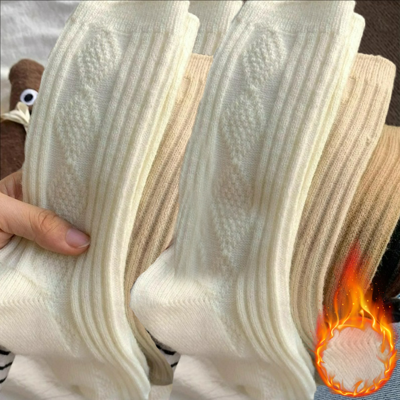 ถุงเท้าแคชเมียร์ขนสัตว์ 3 คู่  - Thermal Sock Wool บทวิจารณ์และราคา