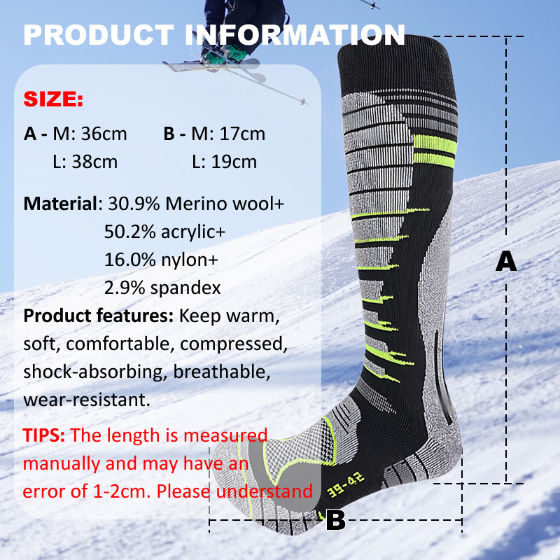 ถุงเท้าขนแกะเมอริโนสำหรับเล่นส - Thermal Sock Wool บทวิจารณ์และราคา