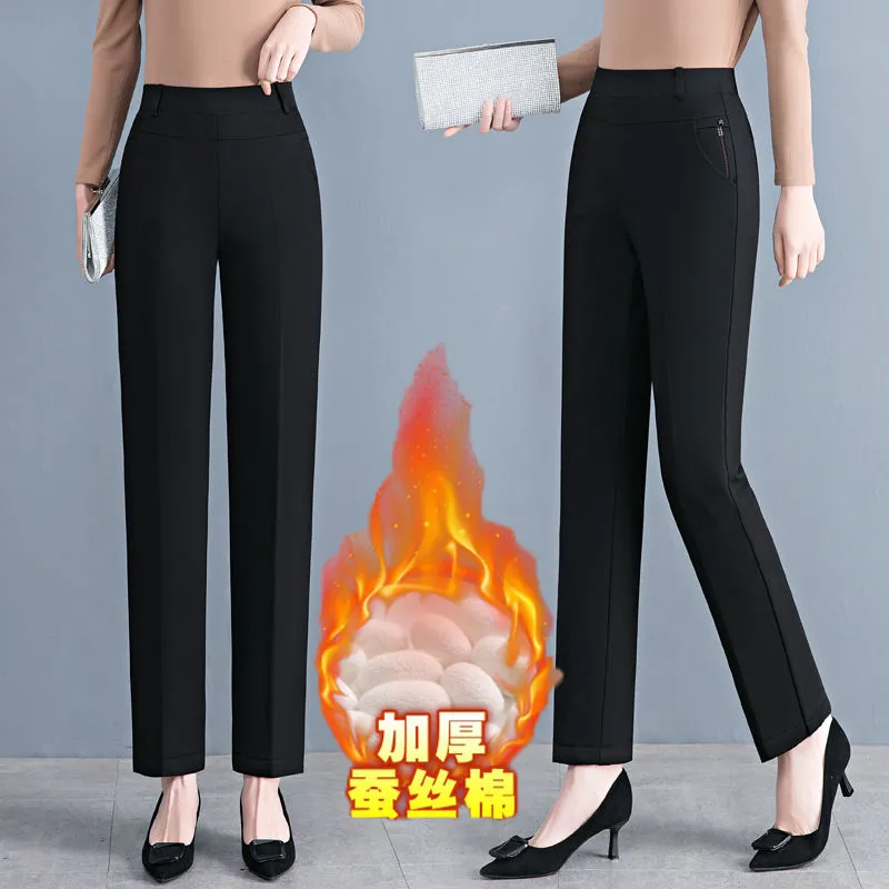 ตรงขากางเกงหญิงฤดูใบไม้ร่วง/ฤด - Corduroy Pant Warm บทวิจารณ์และราคา
