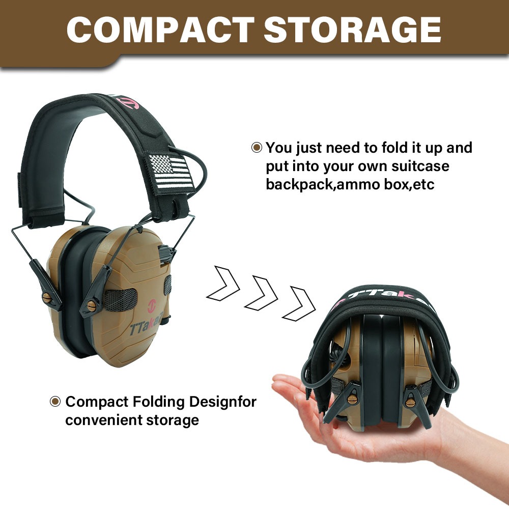 หูฟังป้องกันเสียงรบกวนแบบพับได - Earmuffs Foldable บทวิจารณ์และราคา