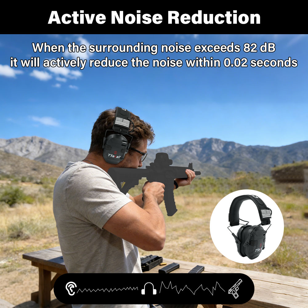 W1/W3 ที่ครอบหูอิเล็กทรอนิกส์แ - Earmuffs Foldable บทวิจารณ์และราคา