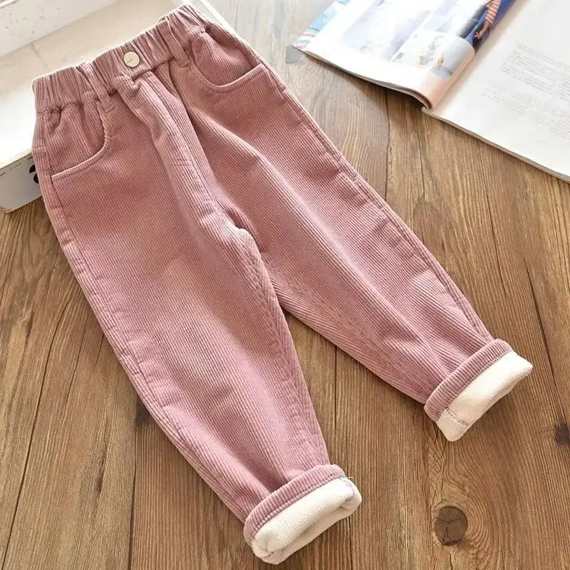 กางเกงผ้าลูกฟูกสำหรับเด็กผู้หญ - Corduroy Pant Warm บทวิจารณ์และราคา