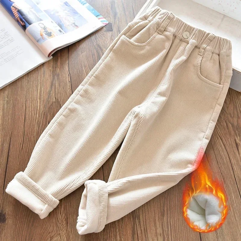 กางเกงผ้าลูกฟูกสำหรับเด็กผู้หญ - Corduroy Pant Warm บทวิจารณ์และราคา