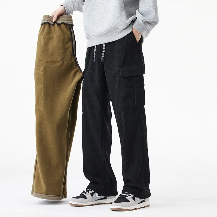 กางเกงขายาวผ้าลูกฟูกทรงตรงขากว - Corduroy Pant Warm บทวิจารณ์และราคา