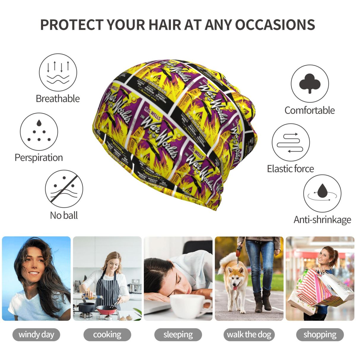 วอร์ ออฟ เดอะ เวิลด์ส แบนดาน่า - Knit Beanie Hat Warm บทวิจารณ์และราคา
