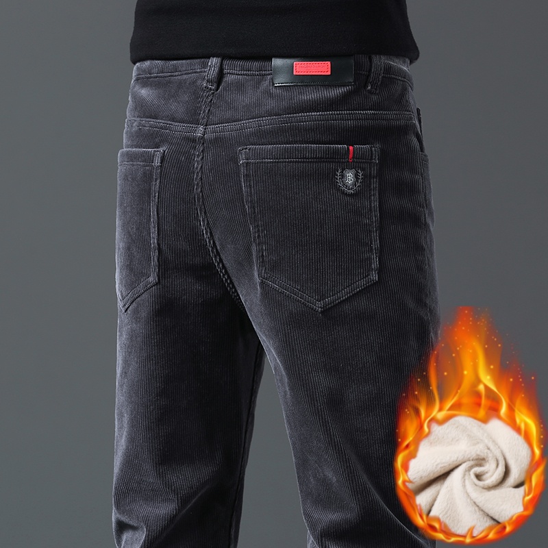 กางเกงผ้าลูกฟูกผู้ชายฤดูหนาวซั - Corduroy Pant Warm บทวิจารณ์และราคา